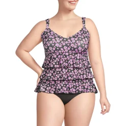 Women's Ruffle Fauxkini One Piece Swimsuit
