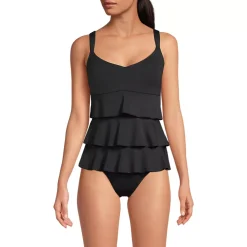 Women's Ruffle Fauxkini One Piece Swimsuit