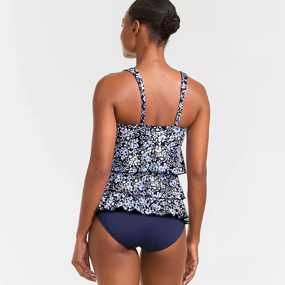 Women's Ruffle Fauxkini One Piece Swimsuit