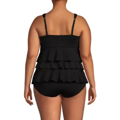 Women's Ruffle Fauxkini One Piece Swimsuit
