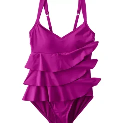 Women's Ruffle Fauxkini One Piece Swimsuit