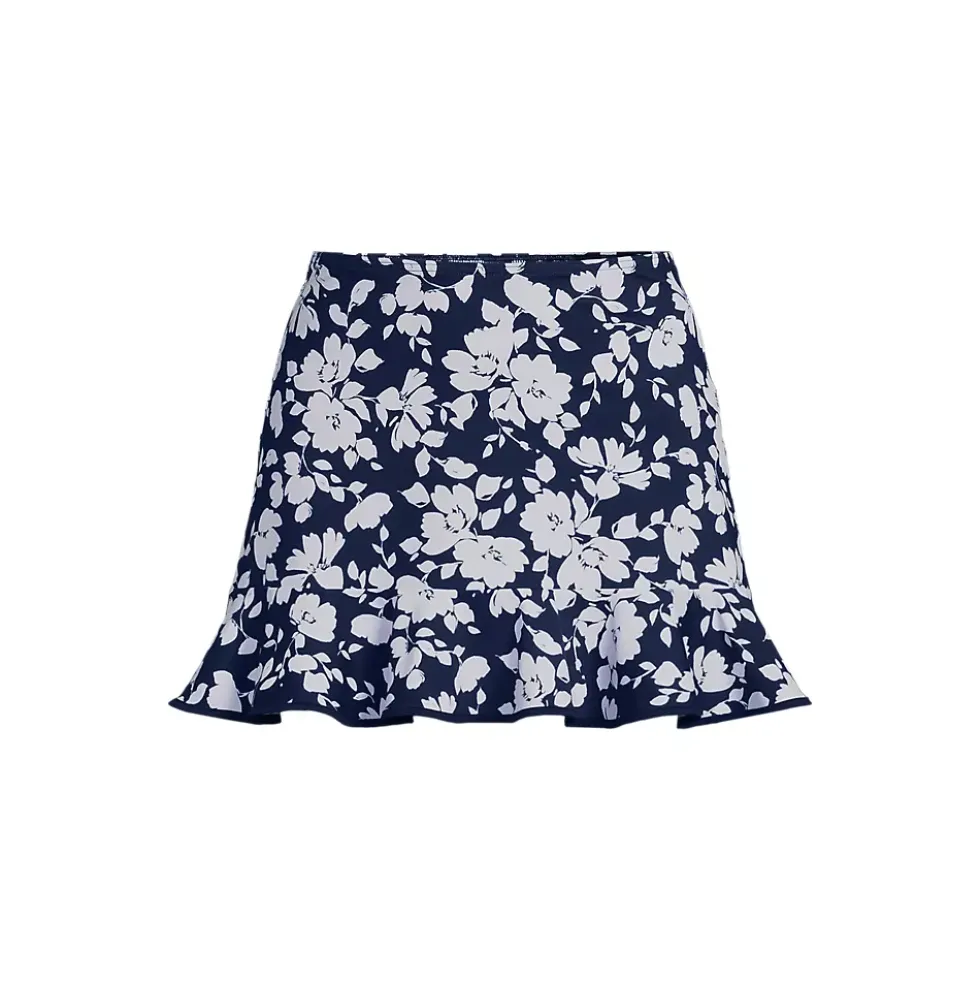 Women's Ruffle Hem Mini Swim Skirt