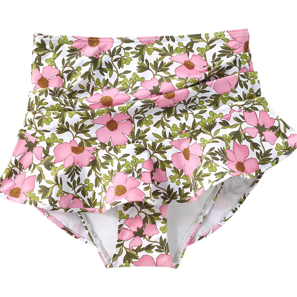 Women's Ruffle Hem Mini Swim Skirt