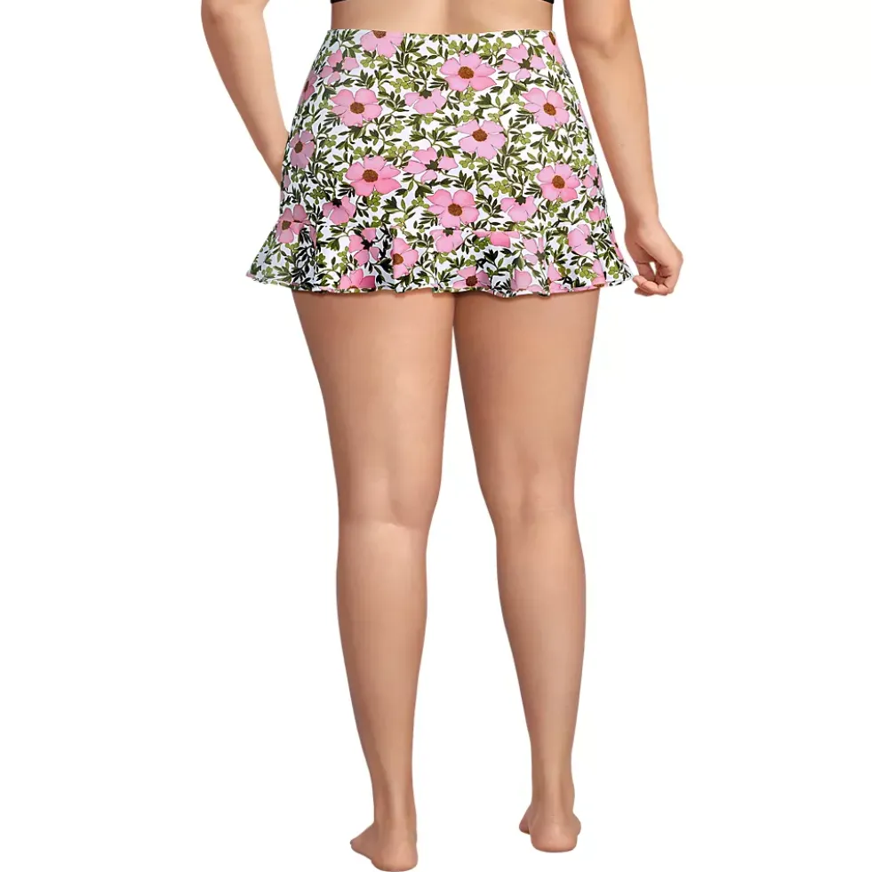 Women's Ruffle Hem Mini Swim Skirt