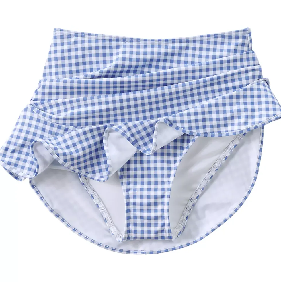 Women's Ruffle Hem Mini Swim Skirt