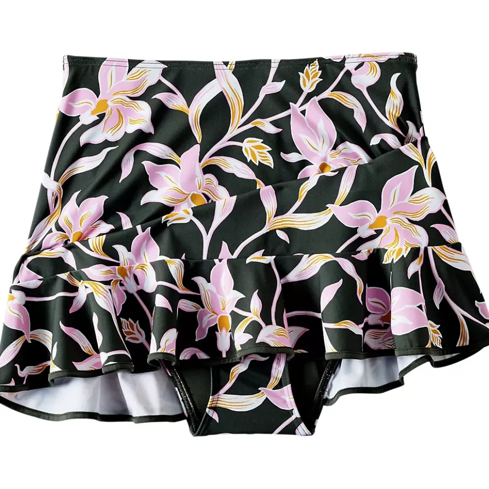 Women's Ruffle Hem Mini Swim Skirt