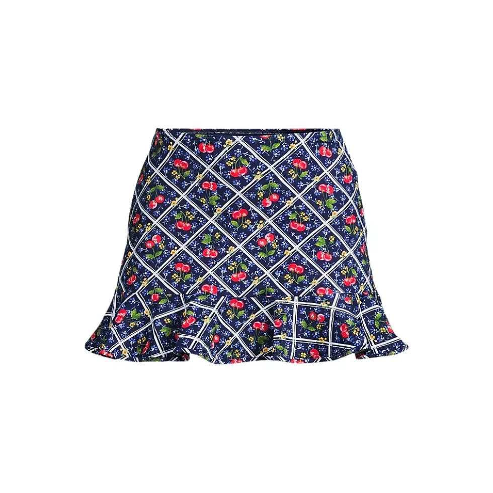Women's Ruffle Hem Mini Swim Skirt