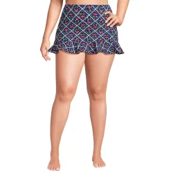 Women's Ruffle Hem Mini Swim Skirt