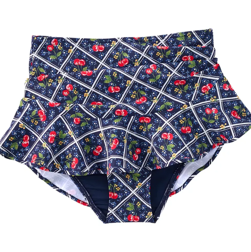 Women's Ruffle Hem Mini Swim Skirt