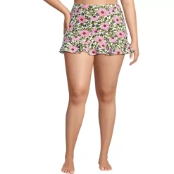 Women's Ruffle Hem Mini Swim Skirt