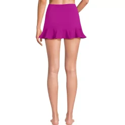 Women's Ruffle Hem Mini Swim Skirt