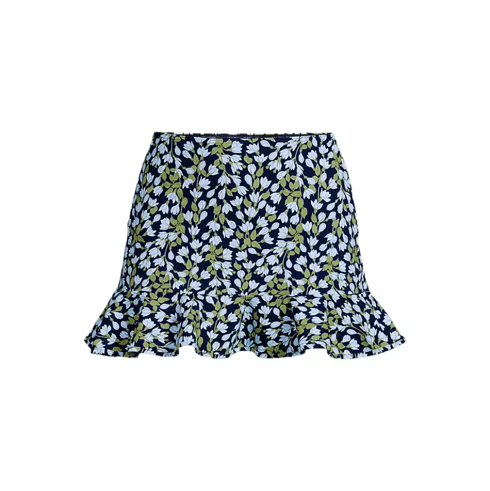 Women's Ruffle Hem Mini Swim Skirt