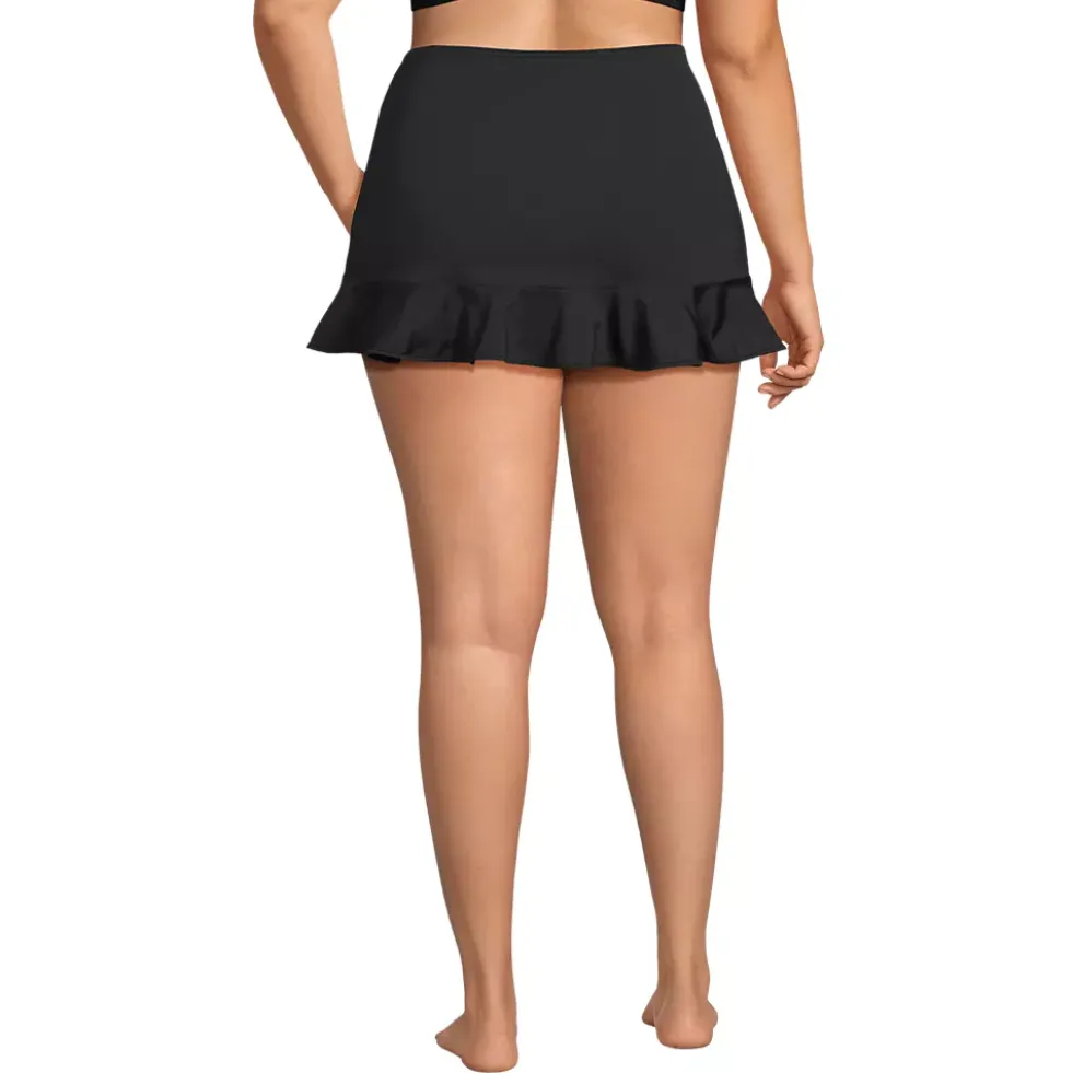 Women's Ruffle Hem Mini Swim Skirt
