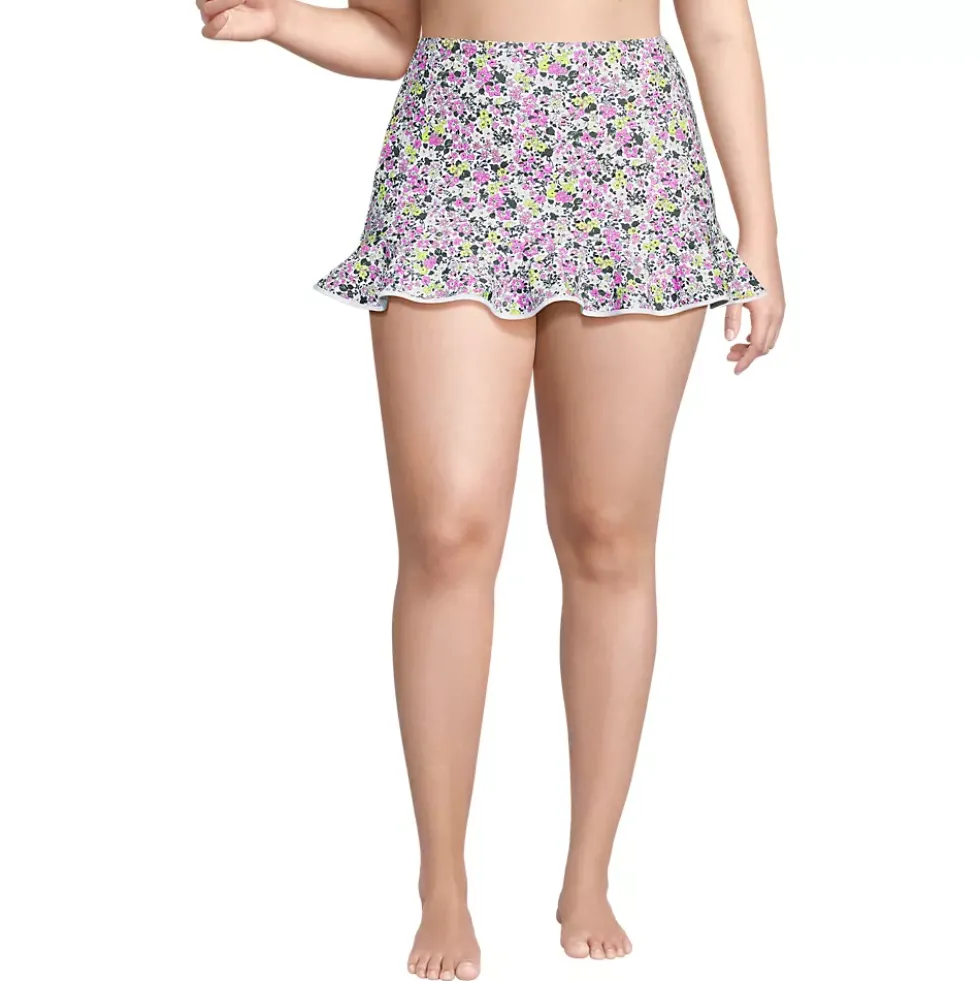 Women's Ruffle Hem Mini Swim Skirt