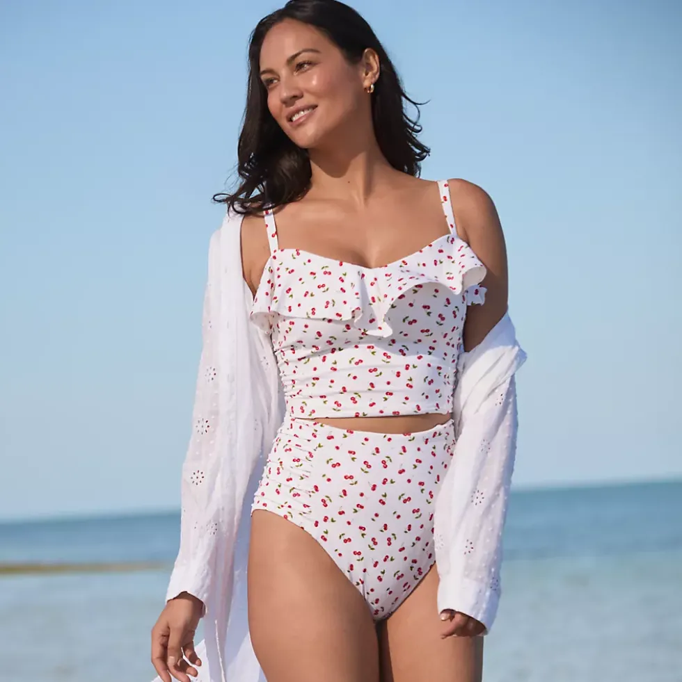 Women's Ruffle Midkini Set