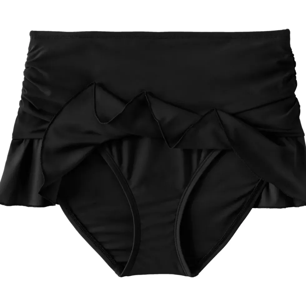 Women's Ruffle Midwaist Skirted Bikini Bottoms