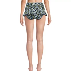 Women's Ruffle Midwaist Skirted Bikini Bottoms