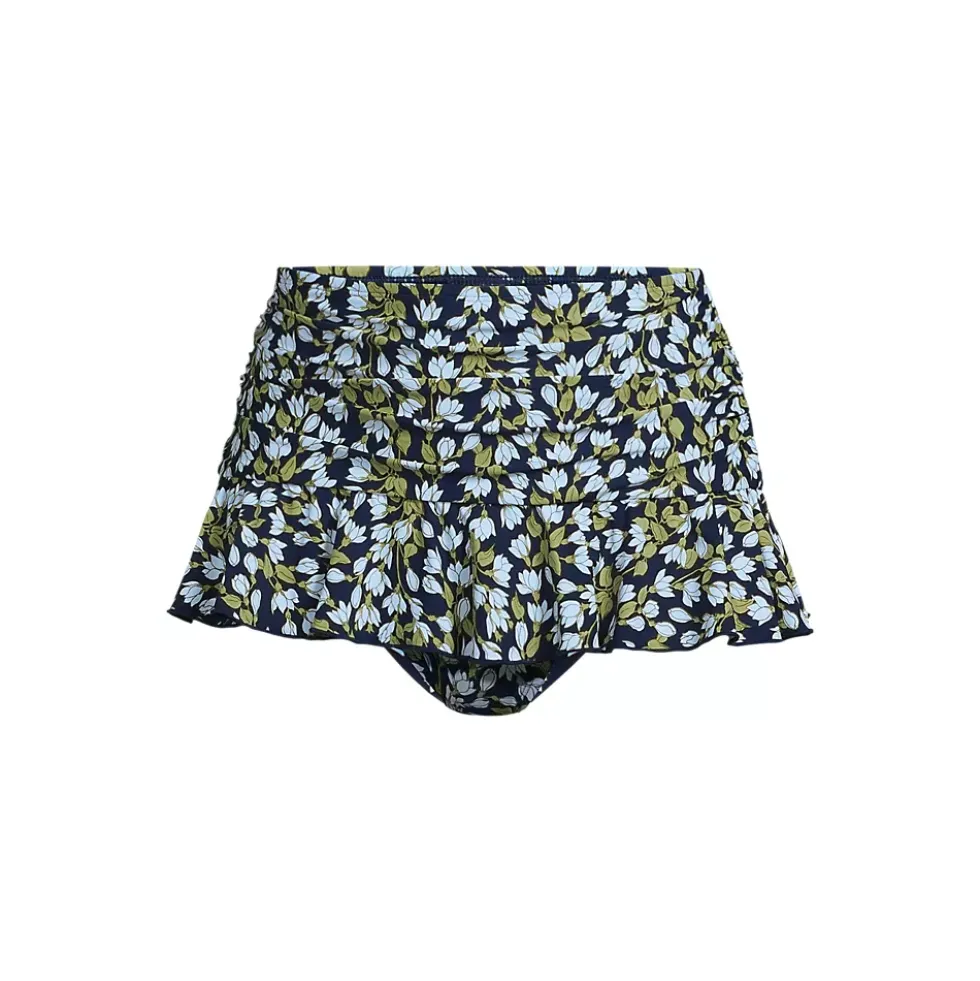 Women's Ruffle Midwaist Skirted Bikini Bottoms