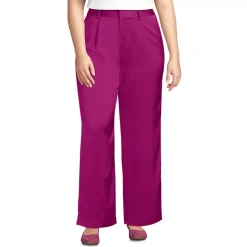 Women's Satin Elastic Back Wide Leg Pants