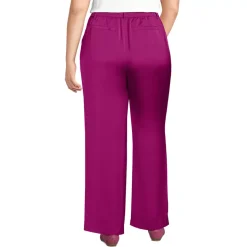 Women's Satin Elastic Back Wide Leg Pants