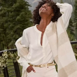 Women's Satin Popover Shirt