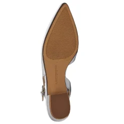Women's Satin Slingback Low Heels