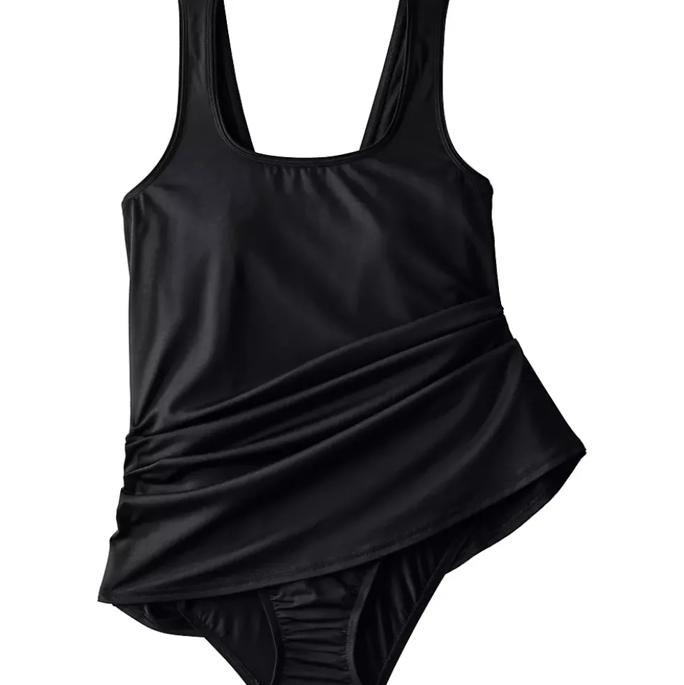Women's Scoop Neck Mini Swim Dress Swimsuit