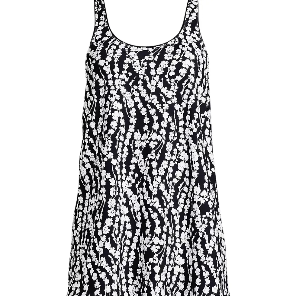 Women's Scoop Neck Mini Swim Dress Swimsuit