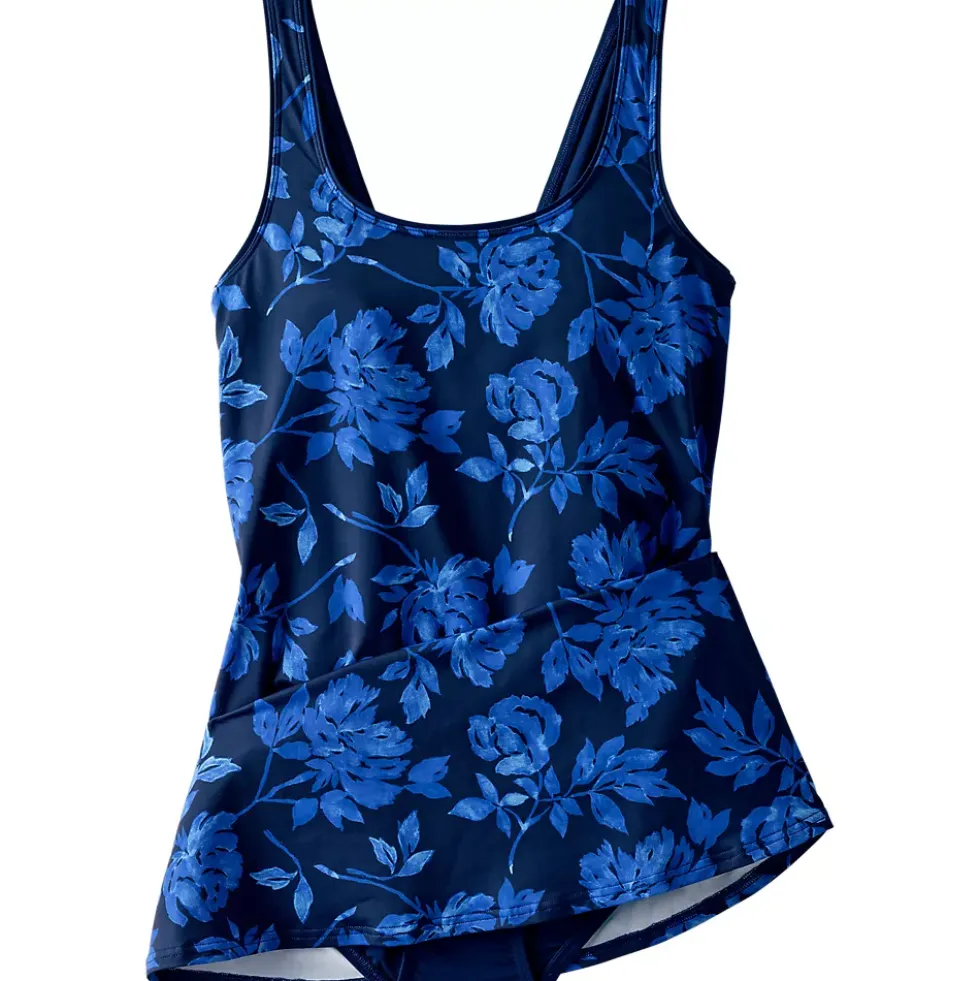 Women's Scoop Neck Mini Swim Dress Swimsuit
