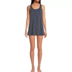 Women's Scoop Neck Mini Swim Dress Swimsuit