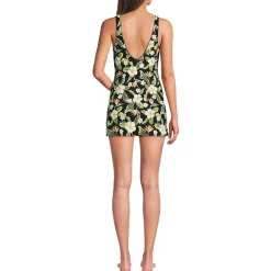 Women's Scoop Neck Mini Swim Dress Swimsuit