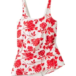 Women's Scoop Neck Mini Swim Dress Swimsuit