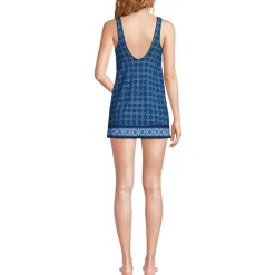 Women's Scoop Neck Mini Swim Dress Swimsuit