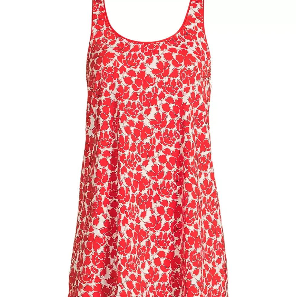 Women's Scoop Neck Mini Swim Dress Swimsuit
