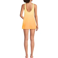 Women's Scoop Neck Mini Swim Dress Swimsuit