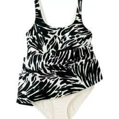 Women's Scoop Neck Mini Swim Dress Swimsuit
