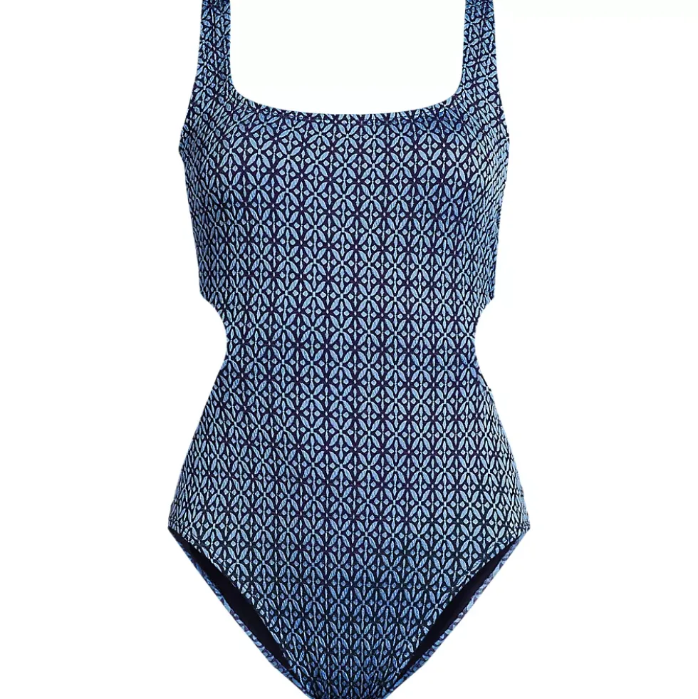 Women's Scoop Neck Open Back Monokini One Piece