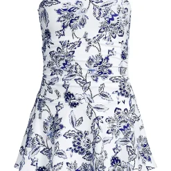 Women's Sculpting Bandeau Lace Back Mini Swim Dress