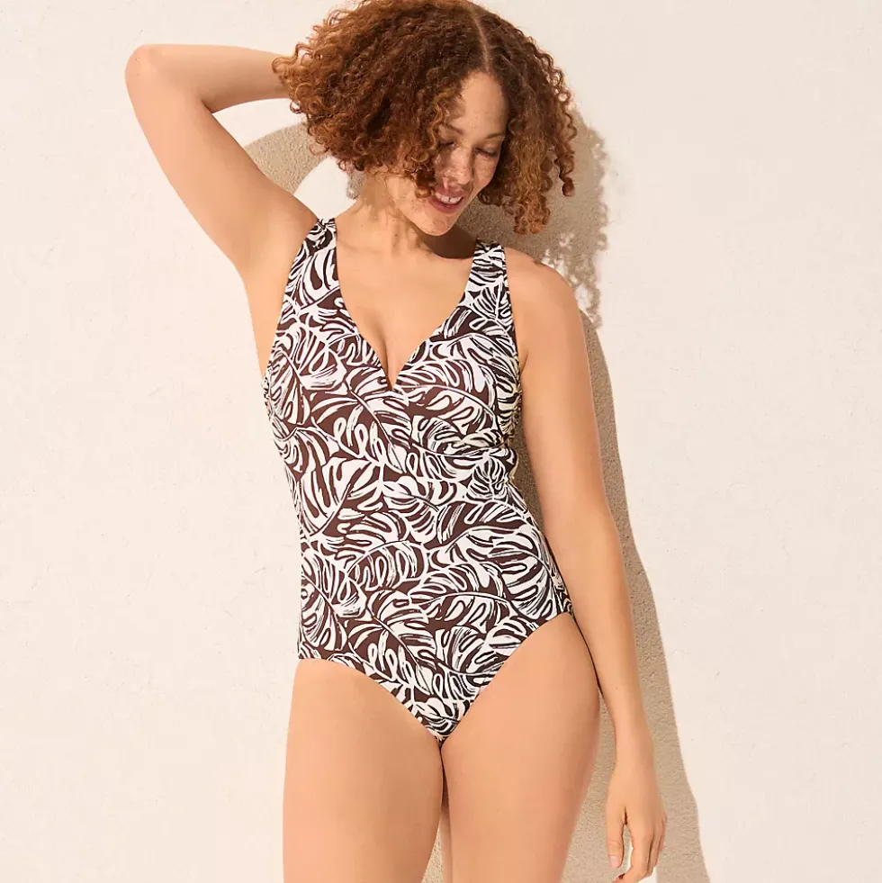 Women's Sculpting Suit Sweetheart V-Wire High Leg One Piece Swimsuit