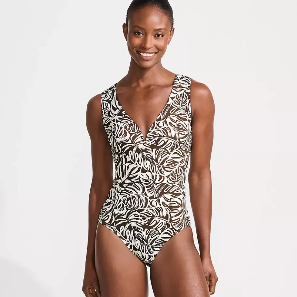 Women's Sculpting Suit Sweetheart V-Wire High Leg One Piece Swimsuit