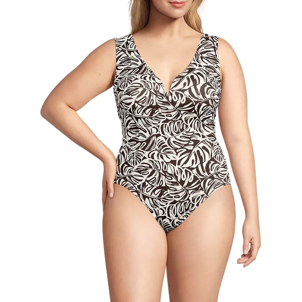 Women's Sculpting Suit Sweetheart V-Wire High Leg One Piece Swimsuit