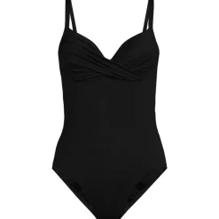 Women's Sculpting Suit Targeted Control Draped One Piece Swimsuit