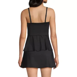 Women's Sculpting Waveshaper Peplum Swim Tankini Top