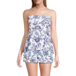 Women's Sculpting Waveshaper Peplum Swim Tankini Top
