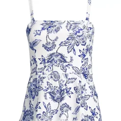 Women's Sculpting Waveshaper Peplum Swim Tankini Top