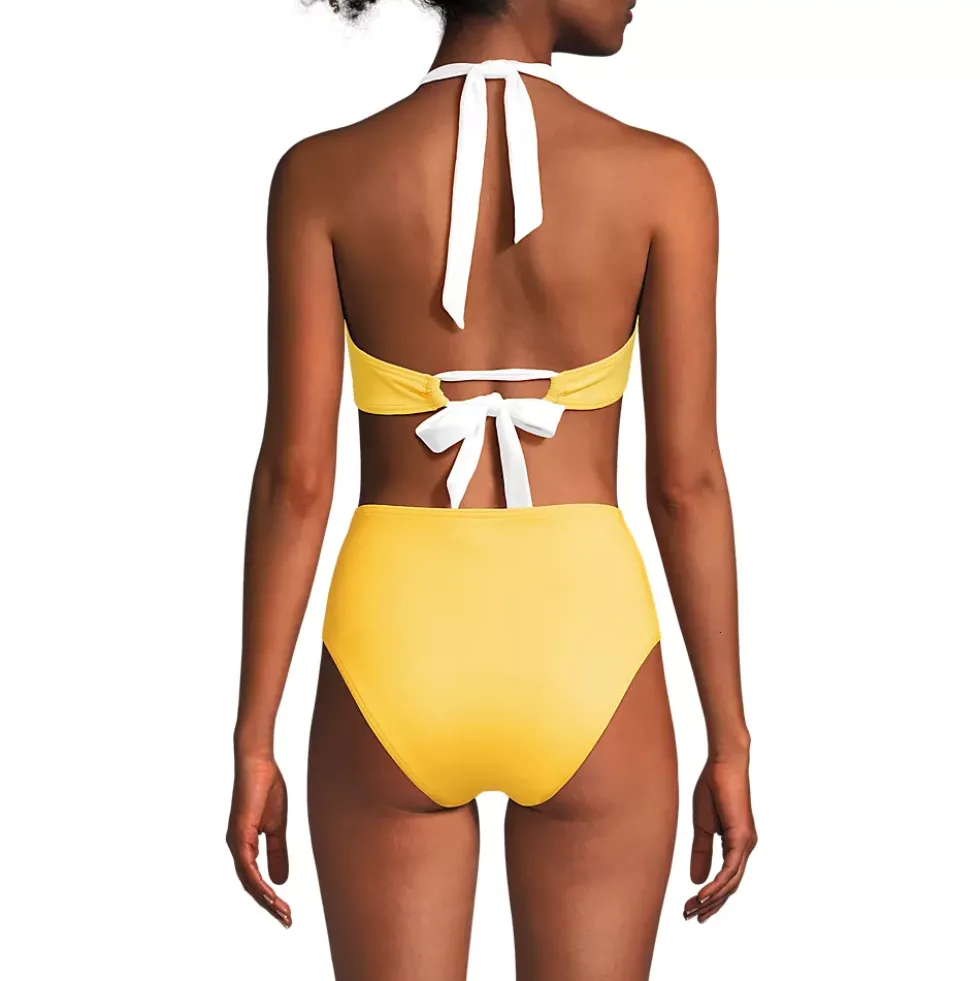 Women's Seamed Halter Bikini Top