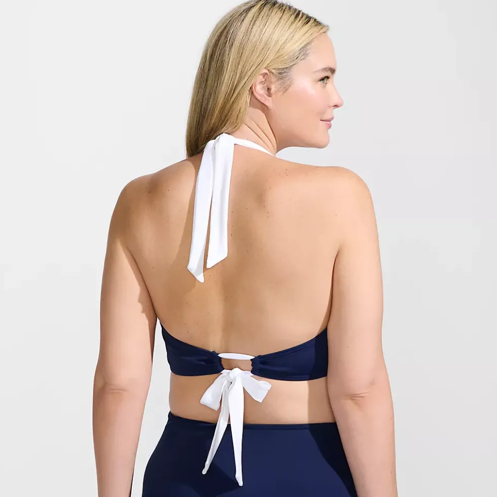 Women's Seamed Halter Bikini Top