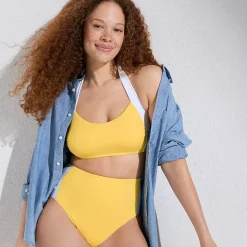 Women's Seamed Halter Bikini Top