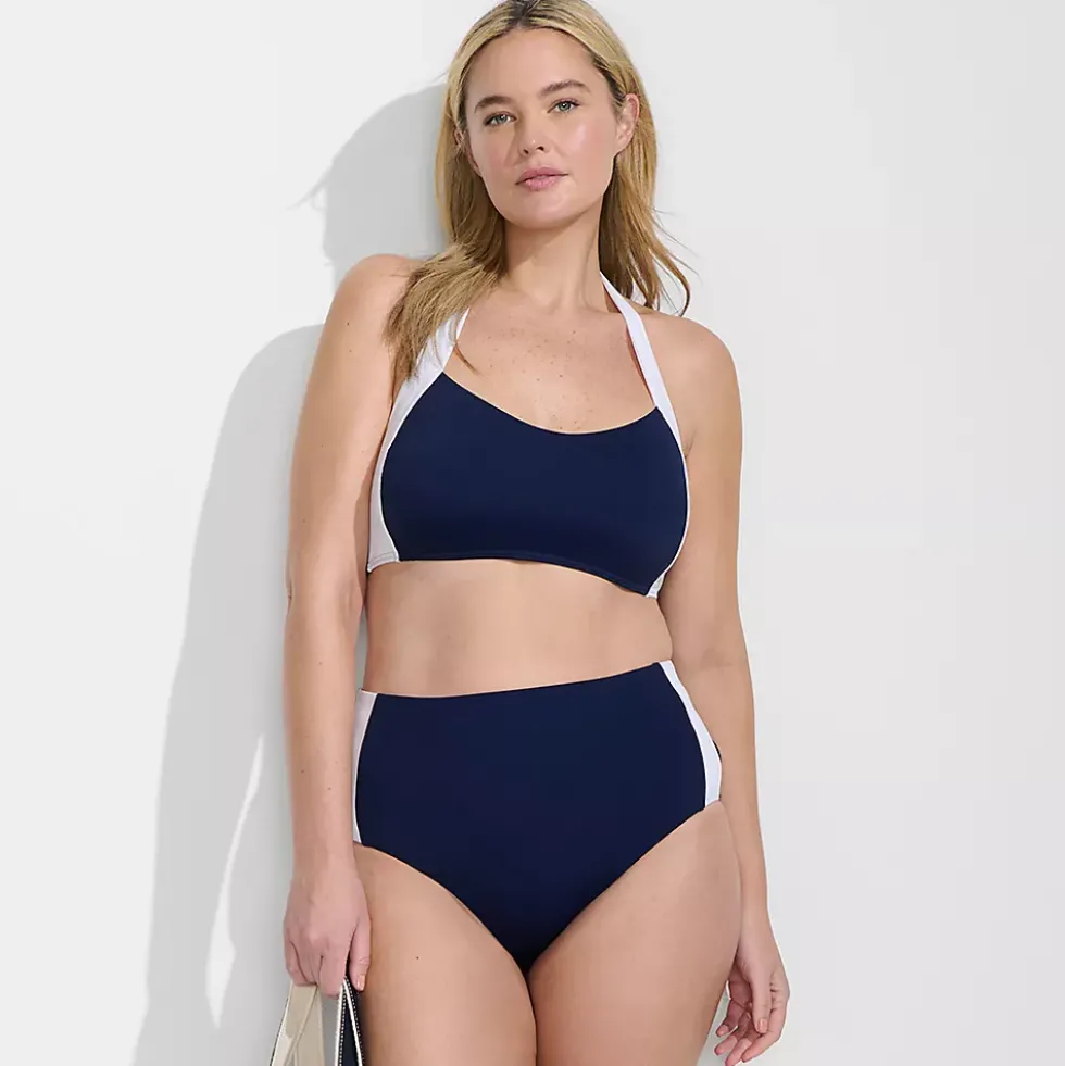 Women's Seamed Halter Bikini Top
