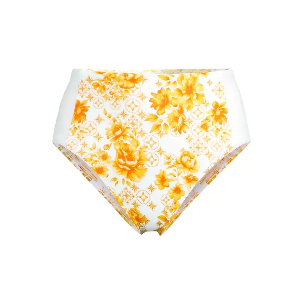 Women's Seamed High Waisted Bikini Bottoms